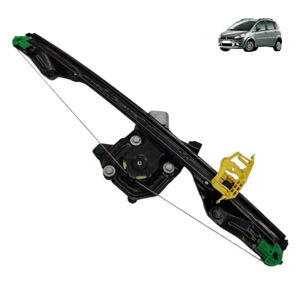 Motor máquina vidro dianteiro direito Fiat Idea 2005 2006 07 1