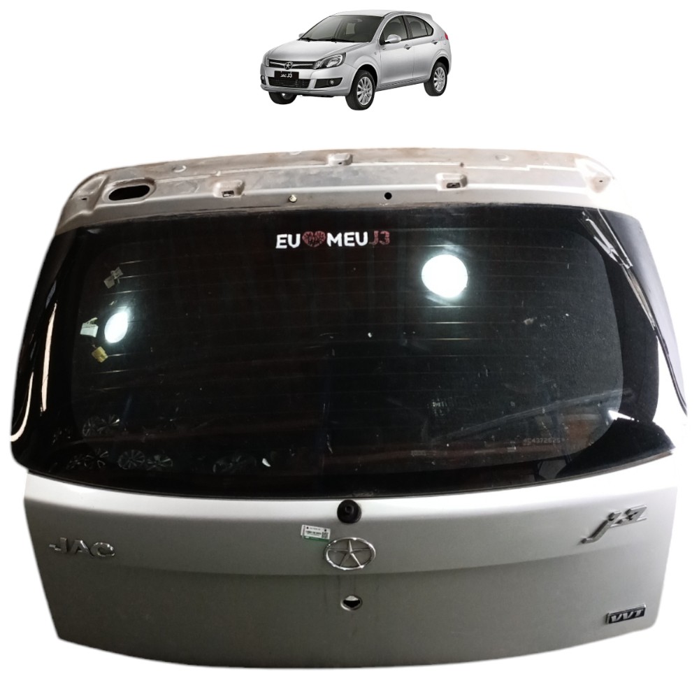 Tampa Traseira Jac J3 2011 2012 2013 2014 2015 2016 Prata