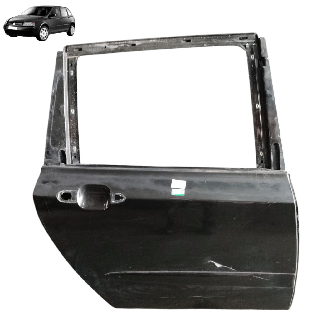 Porta Traseira Direita Fiat Stilo 2003 2004 2005 2006 2007 Traseira Direita Preto 2