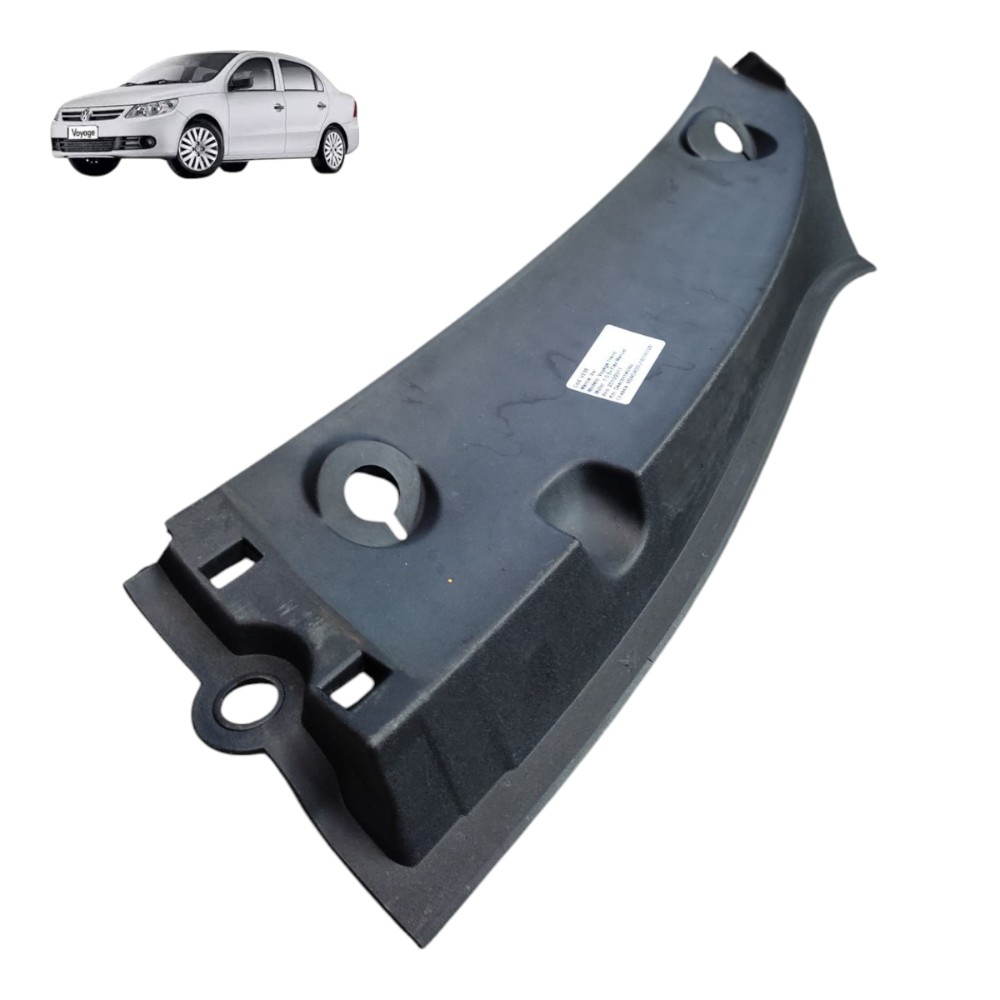 Grade Churrasqueira Lado Esquerdo Vw Voyage Saveiro Gol G5 Preto Plástico 1
