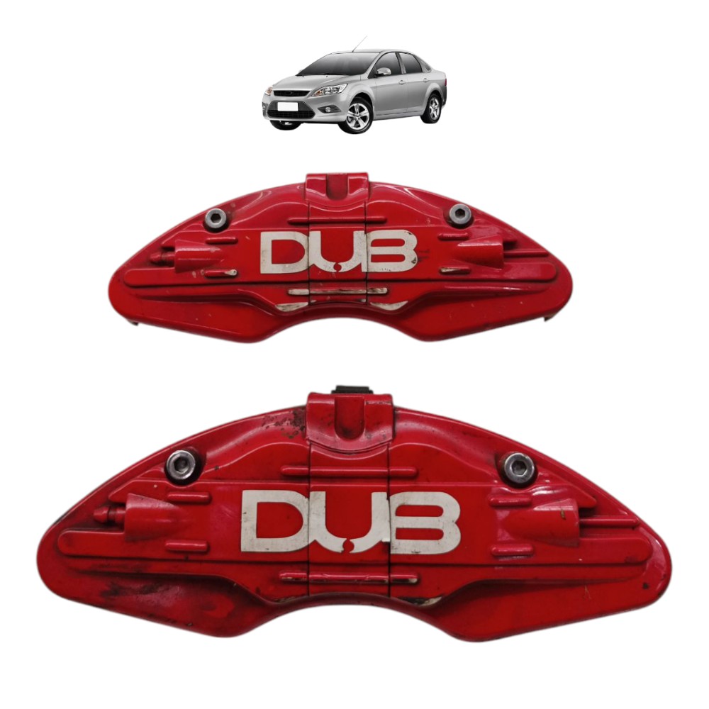 Moldura Dub Pinca Dianteira Ford Focus 2009 2010 2011 2012 Vermelho 1