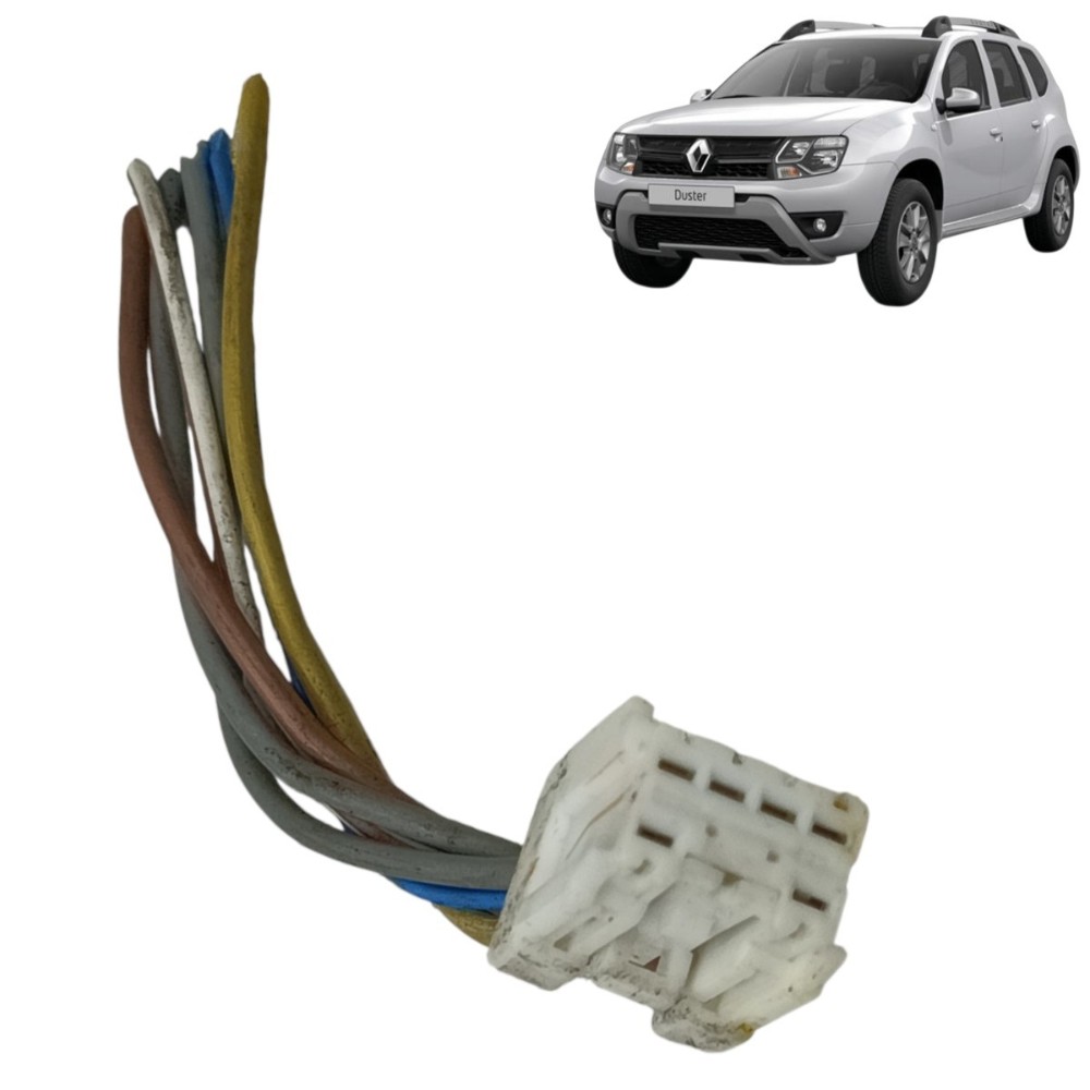 Plug Conector Botão Vidro Traseiro Renault Duster 2012 A 20