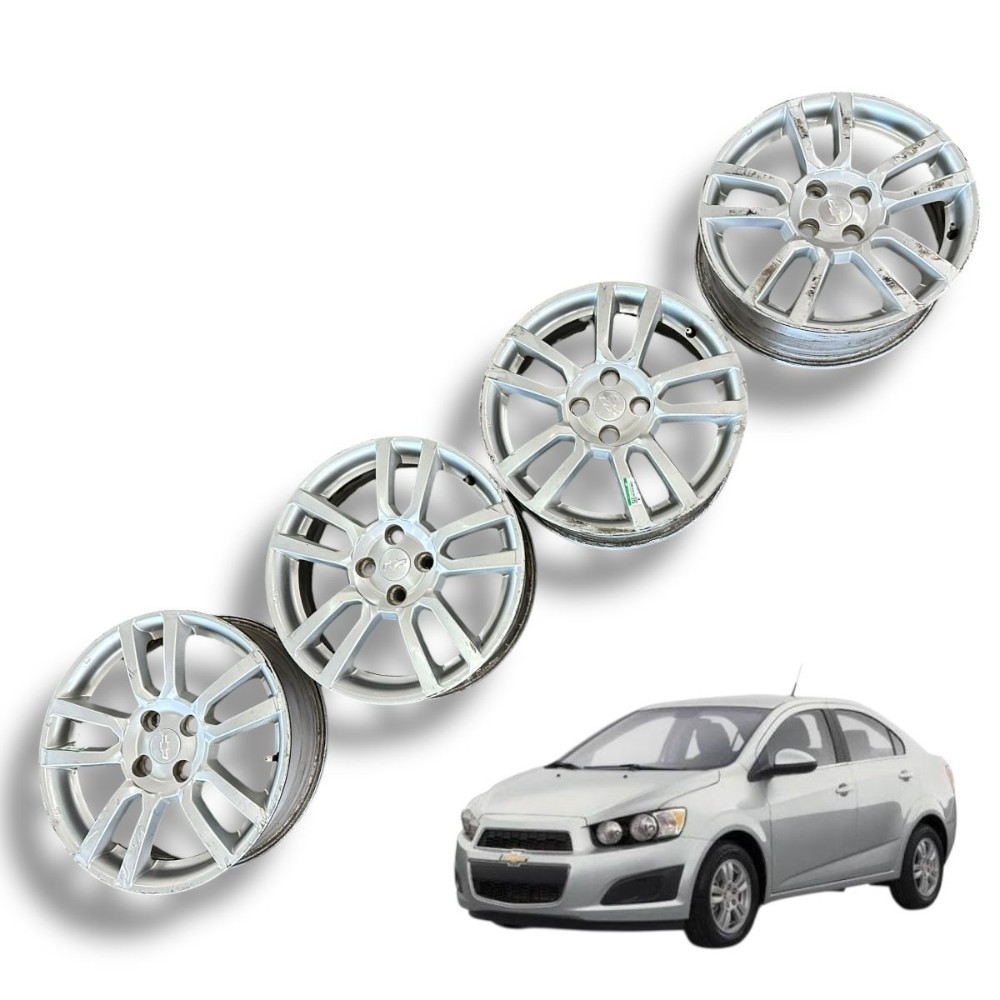 Jogo roda aro 16 4×100 GM Sonic 2012 2013 2014 1