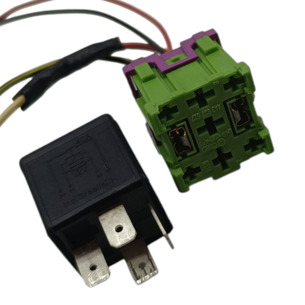 Conector Relé Auxiliar Bomba Ventilador Vw Polo Fox Saveiro 4
