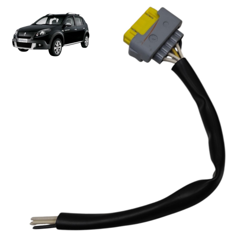 Plug conector motor limpador parabrisa Renault Sandero 2012 1