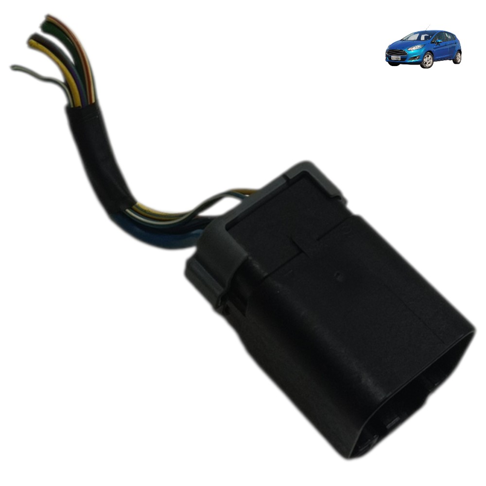 Plug conector motor vidro dianteiro Ford New Fiesta 2014 15 1