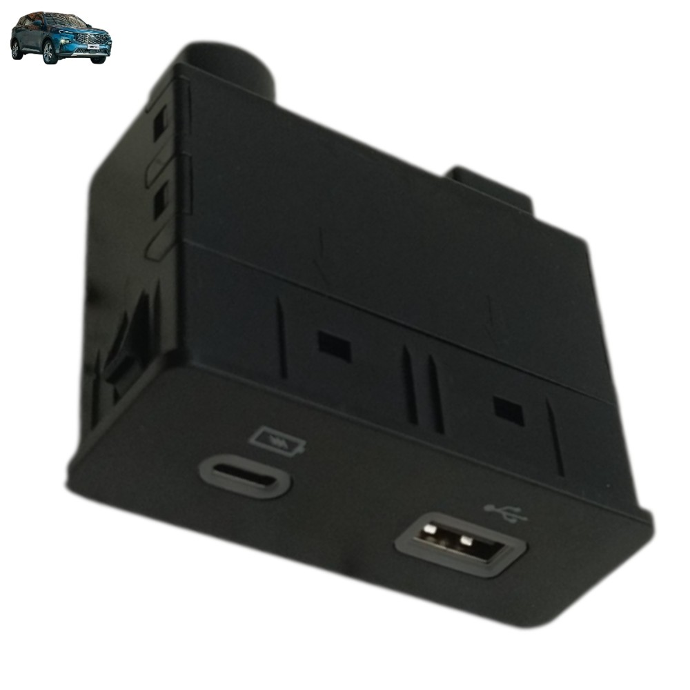Tomada 12v Usb Console Ford Territory 2024 2025 2026 Preto