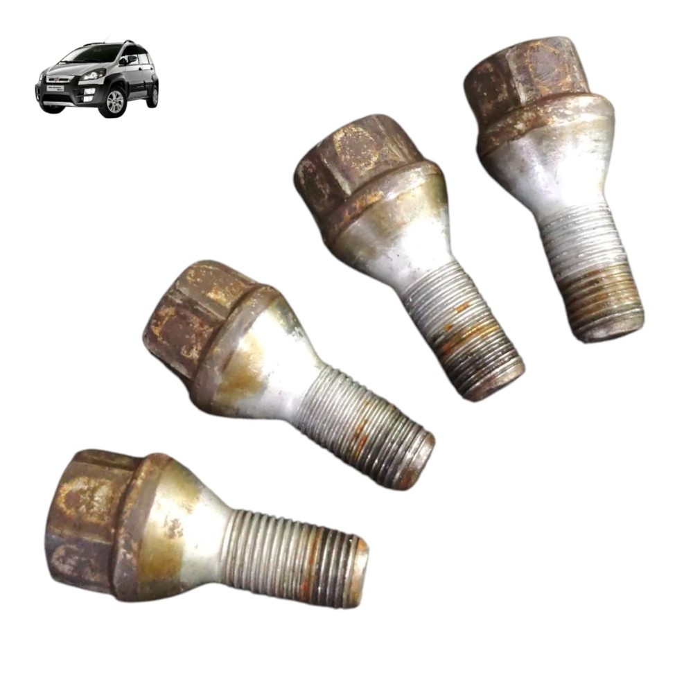 Jogo parafuso roda chave 21 fiat idea 2012 2013 2014 2015 1