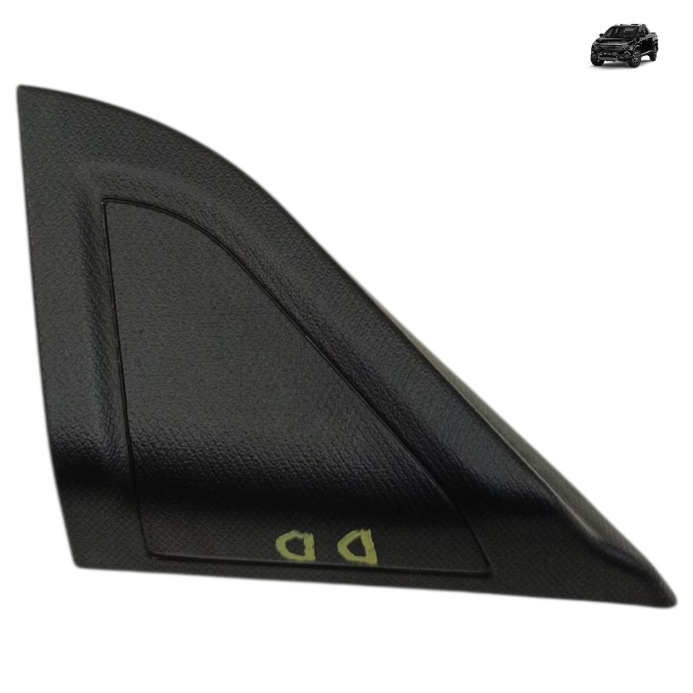 Acabamento Interno Retrovisor Direito Fiat Toro 2019 2020 21 Preto