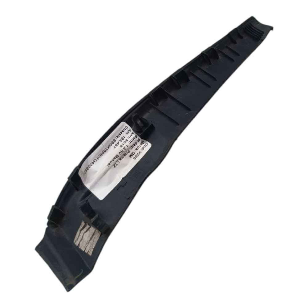 Moldura Lateral Esquerdo Para-brisa Gm Prisma Onix 52048248 Preto 4