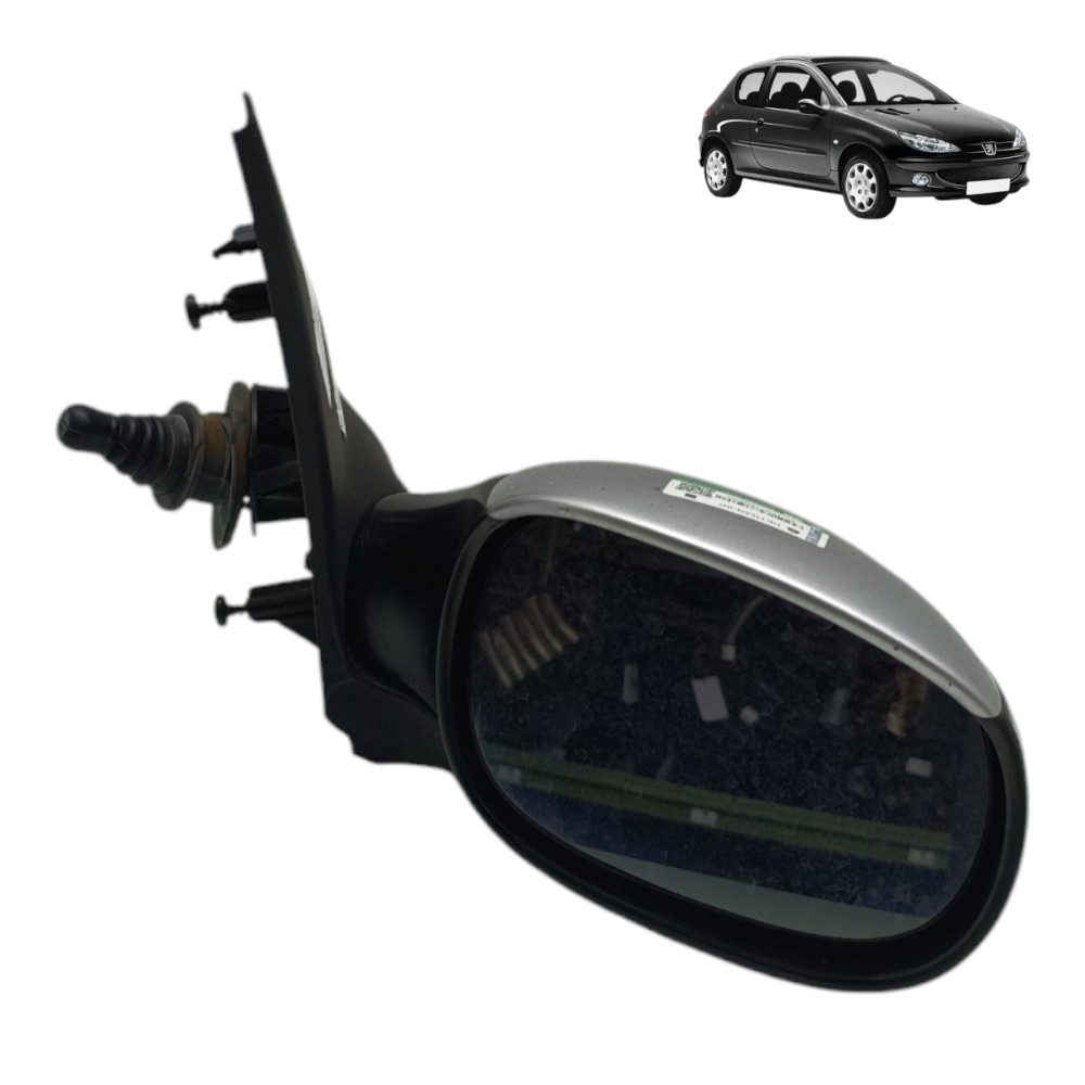 Retrovisor Manual Direito Peugeot 206 207 2007 2008 2009 010 1