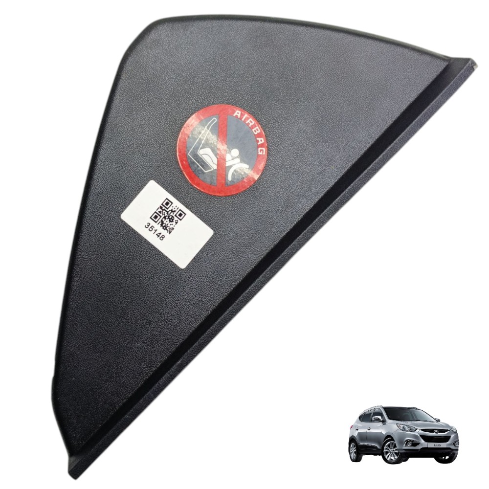 Acabamento Lateral Direito Capa Painel Hyundai Ix35 2011 12 Preto Moldado 1