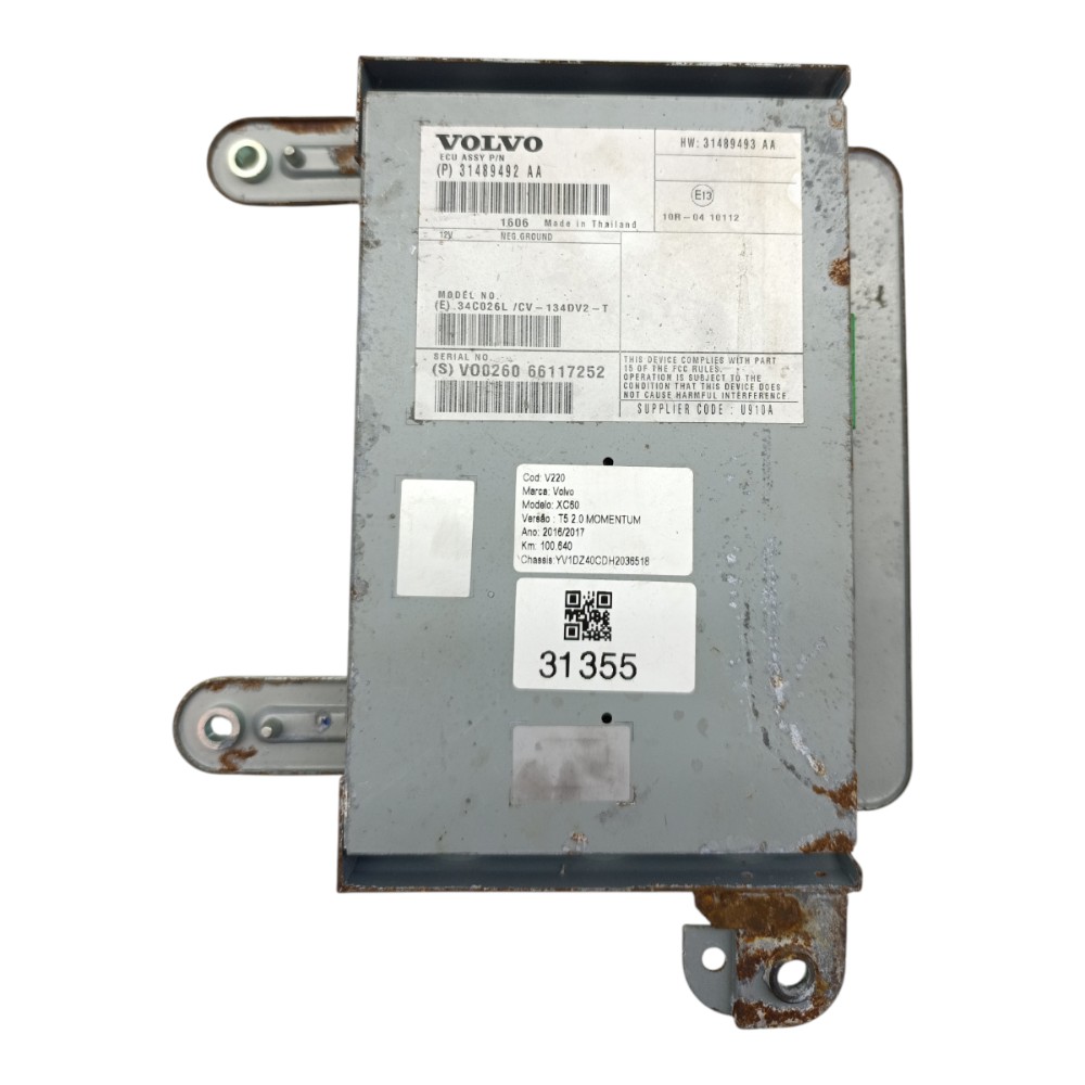 Módulo Amplificador Som Volvo Xc60 T5 2014 2015 2016 2017
