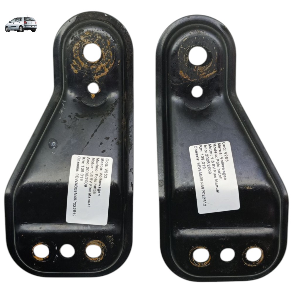 Par Suporte Quadro Agregado Vw Polo 2006 2007 2008 2009 2010 1