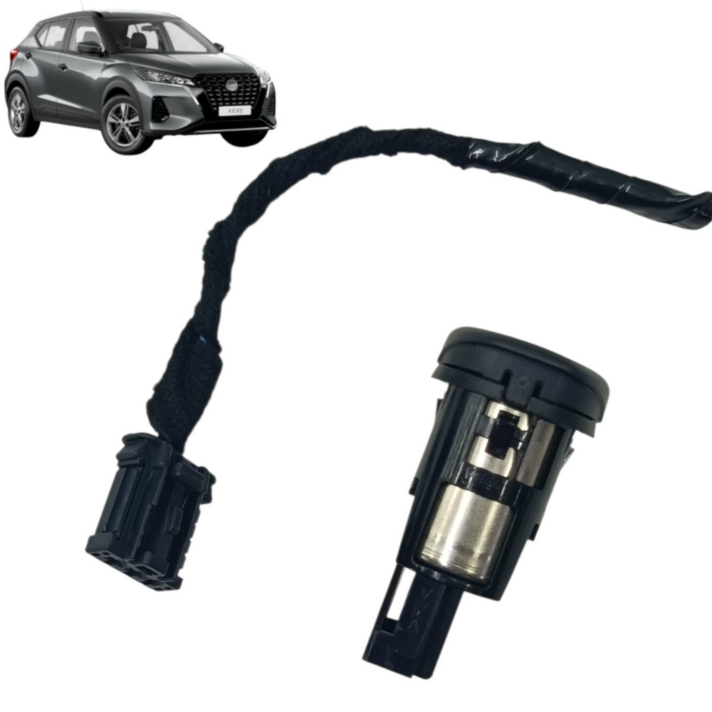 Tomada Acendedor Console Nissan Kicks 2024 2023 2022 Preto