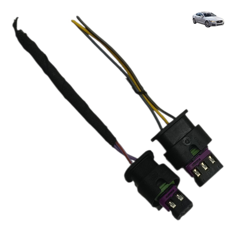 Par plug conector sensor bomba agua motor jaguar xe 2.0 2018 1