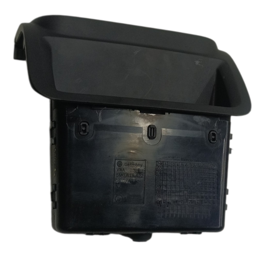 Moldura Comando Ar Porta Objeto Painel Vw Tiguan 2011 2012 Preto Moldado 2