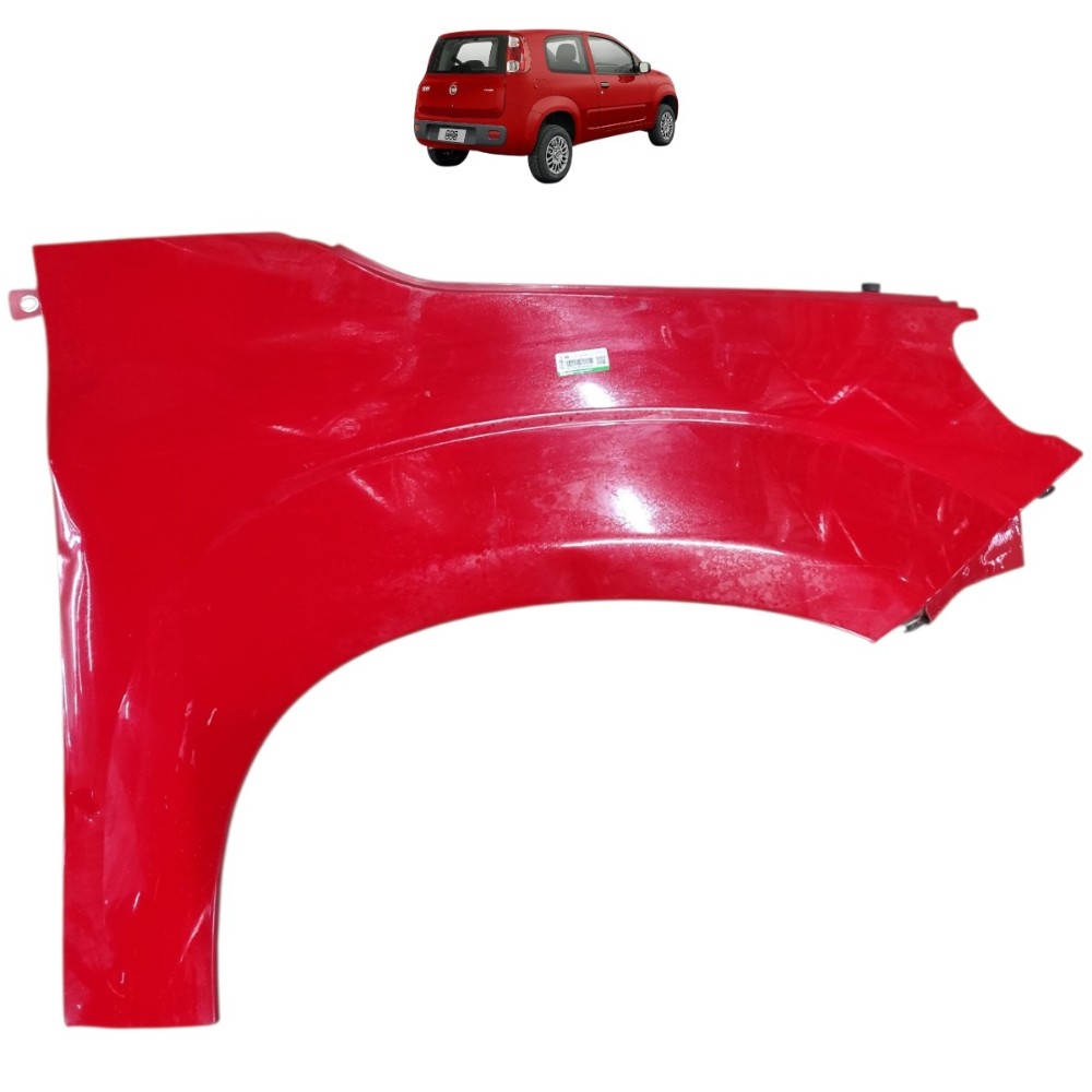 Paralama Direito Fiat Uno Vivace 2013 2014 2015 2016 Detalhe