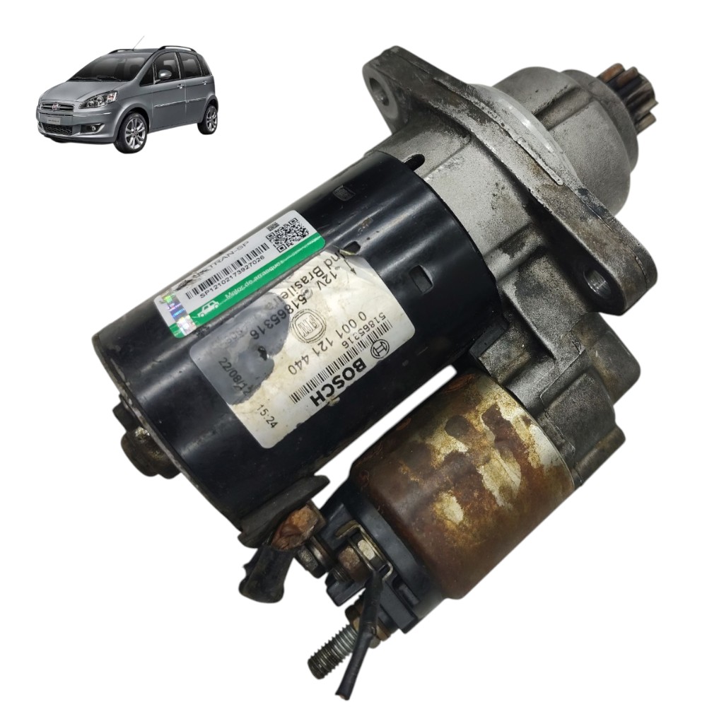 Motor Arranque Partida Fiat Idea 1.8 Etorq 2013 2014 2015 16 1