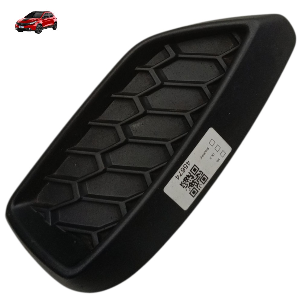 Moldura Direita Parachoque Dianteiro Fiat Argo 2021 2020 19 Preto Moldado 1