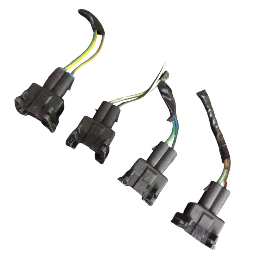Jogo Plug Conector Bico Injetor Fiat Palio 1.0 Fiasa 1997 98 2