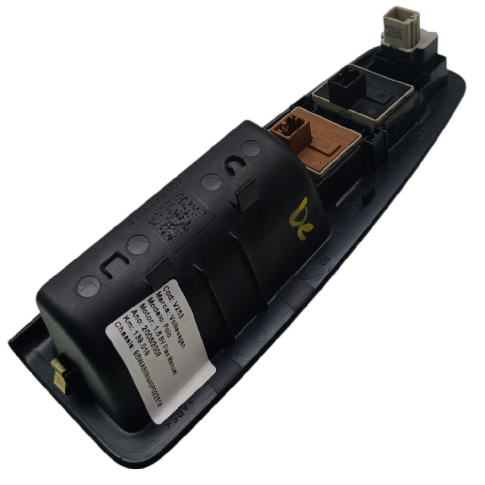 Comando Vidro Porta Dianteira Esquerda Vw Polo 2008 2009 10 3