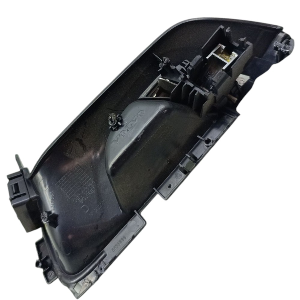Maçaneta Interna Porta Traseira Direita Volvo S60 2011 2012 Preto E Prateado Traseira 4