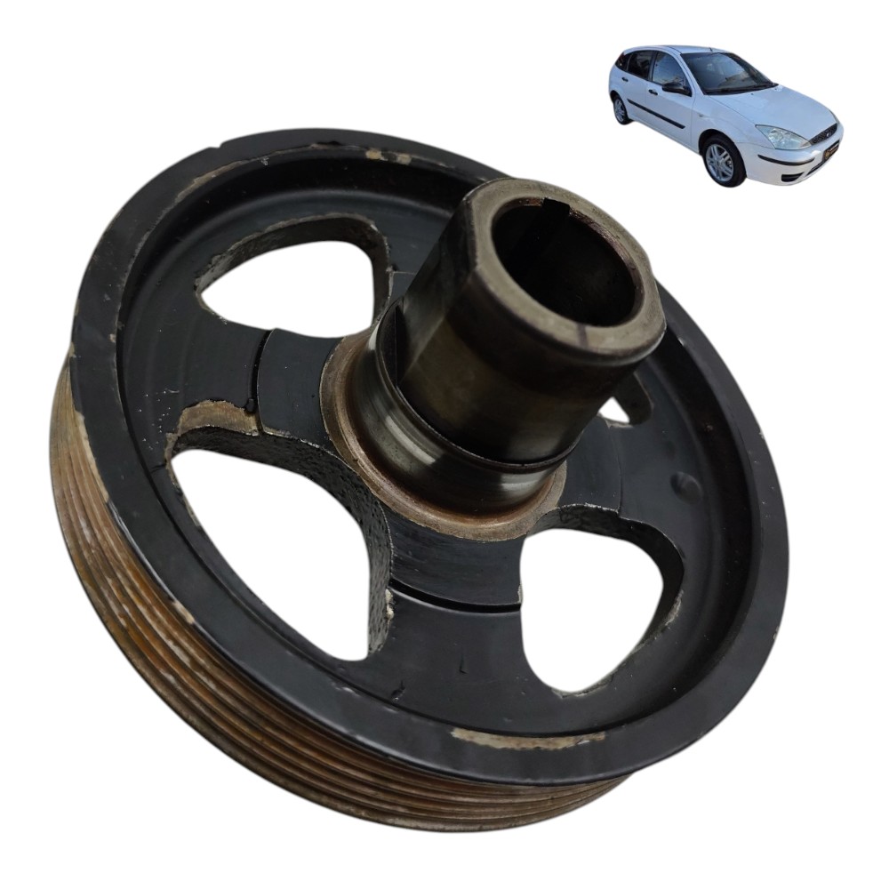 Polia virabrequim ford focus fiesta 1.6 zetec 2005 2006 2007 1
