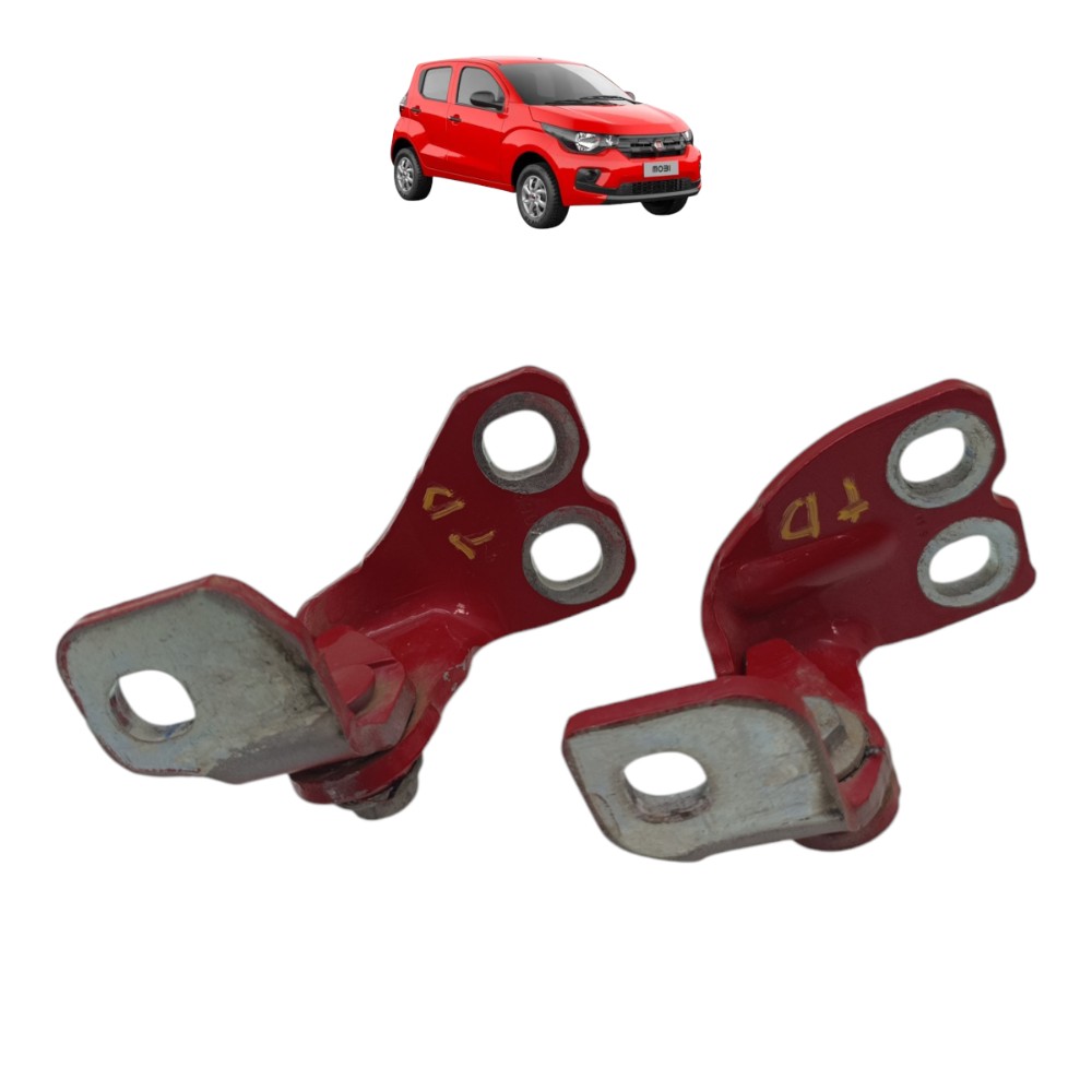 Par Dobradiça Porta Traseira Direita Fiat Mobi 2017 2018 19 1