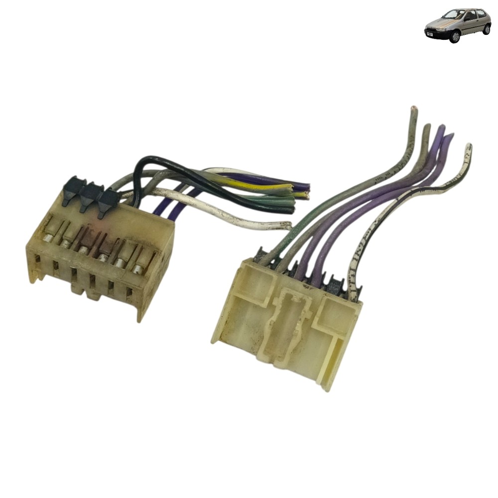 Par plug conector botão vidro porta fiat palio 2000 1999 98