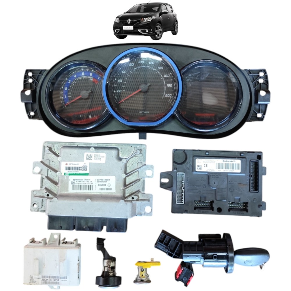 Kit Code Módulo Injeção Renault Sandero Gt Line 1.6 8v 2016 1
