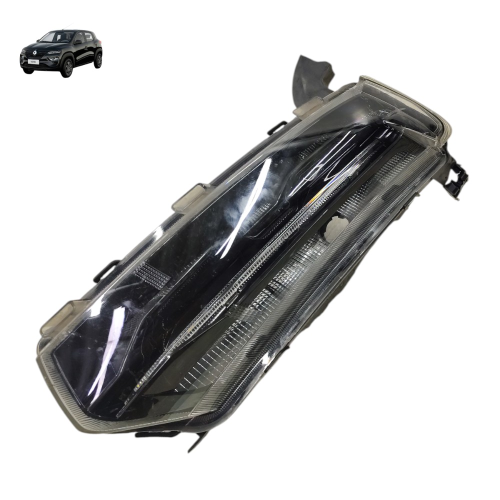 Farol Superior Direito Para Retirar Lente Renault Kwid 2023 Transparente 1