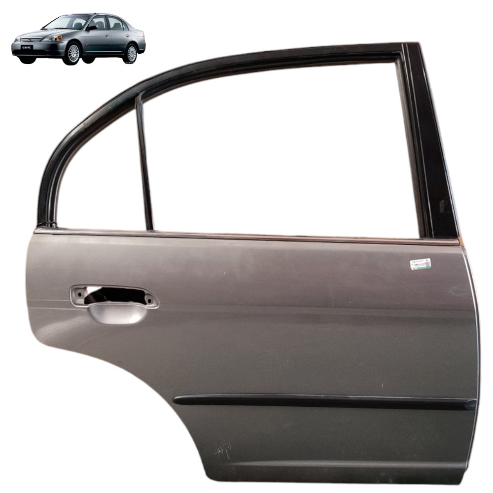 Porta Traseira Direita Honda Civic G7 2001 2002 03 04 05 06 Traseira Direita Cinza 1