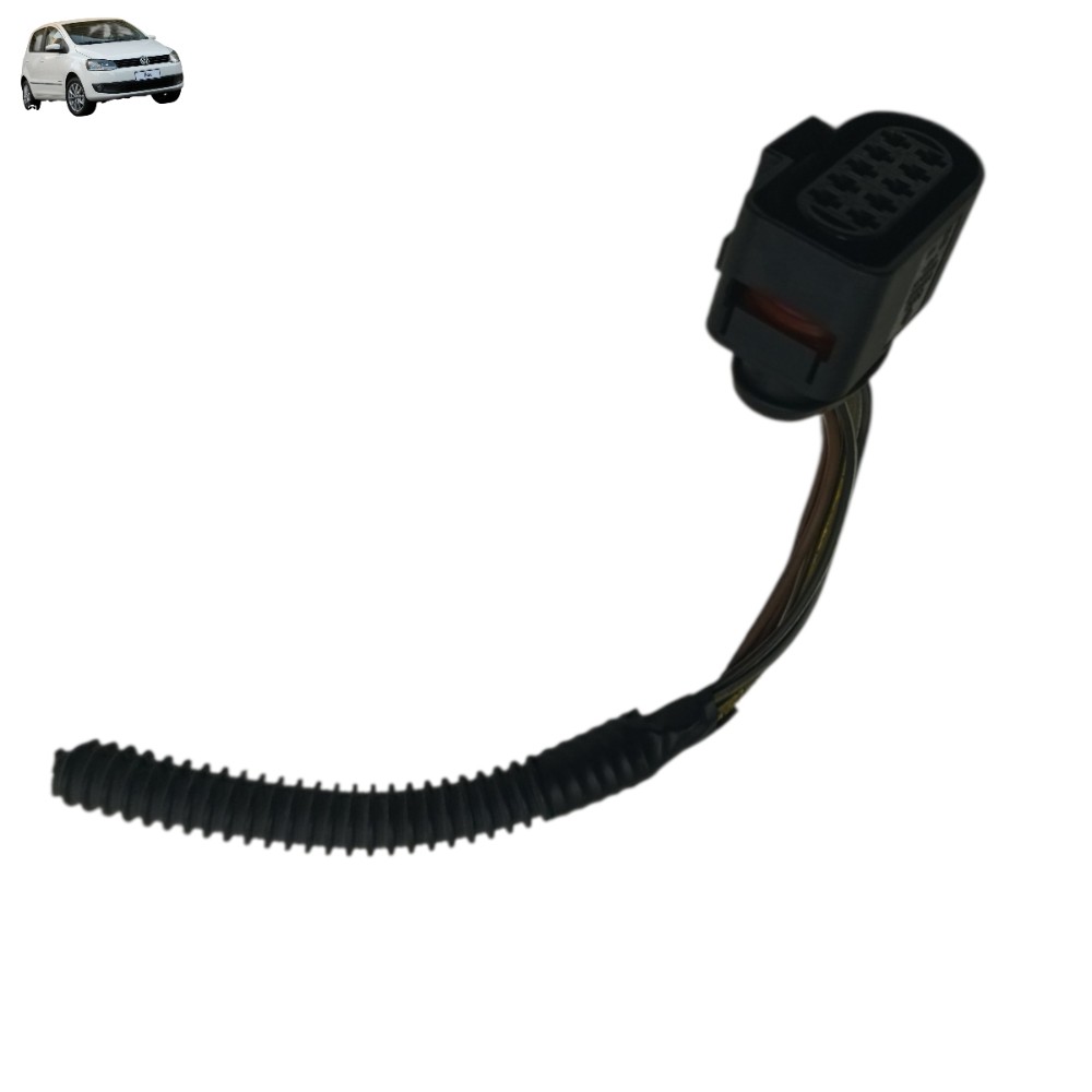 Plug Conector Farol Esquerdo Vw Fox 2014 2013 2012