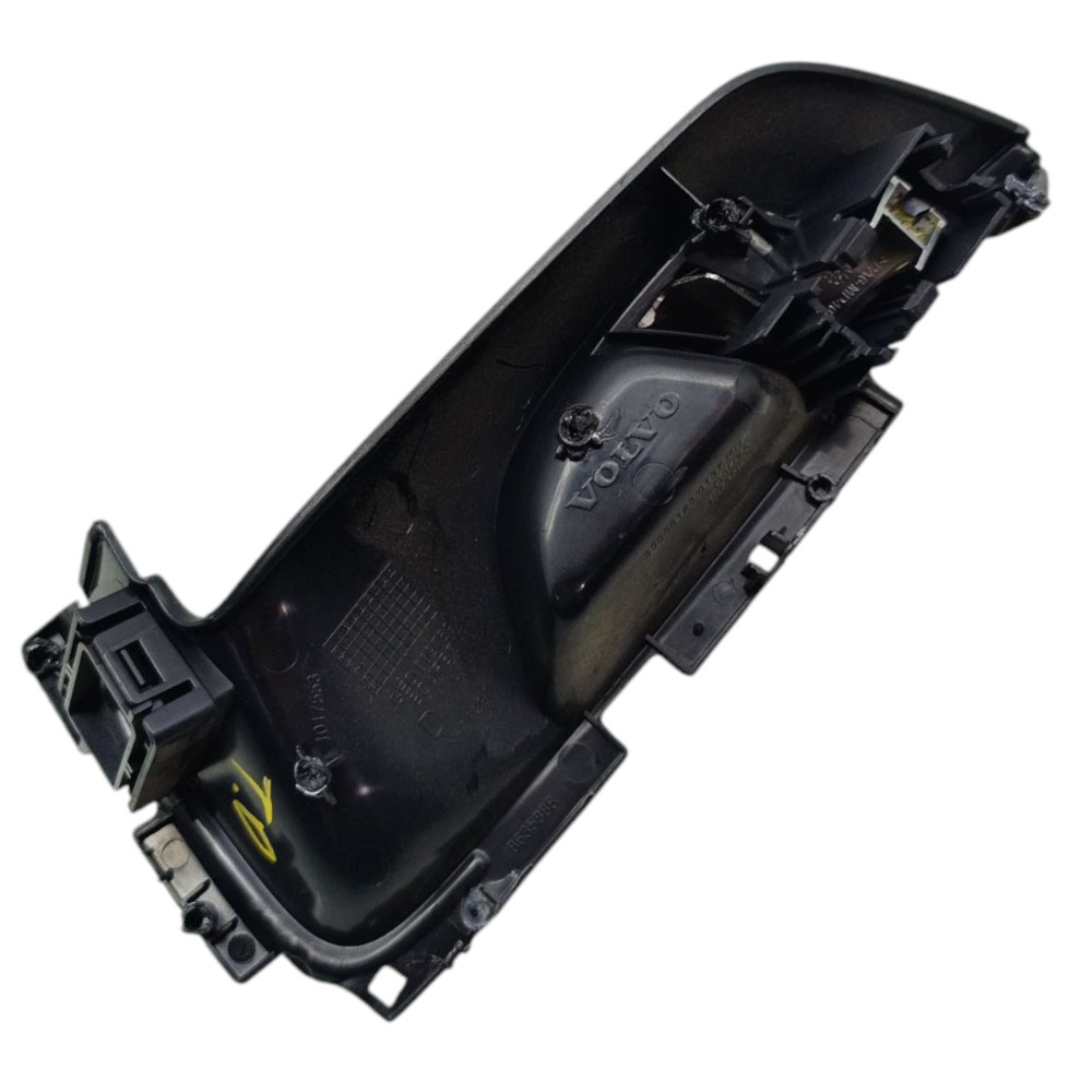 Maçaneta Interna Porta Traseira Direita Volvo S60 2011 2012 Preto E Prateado Traseira 3
