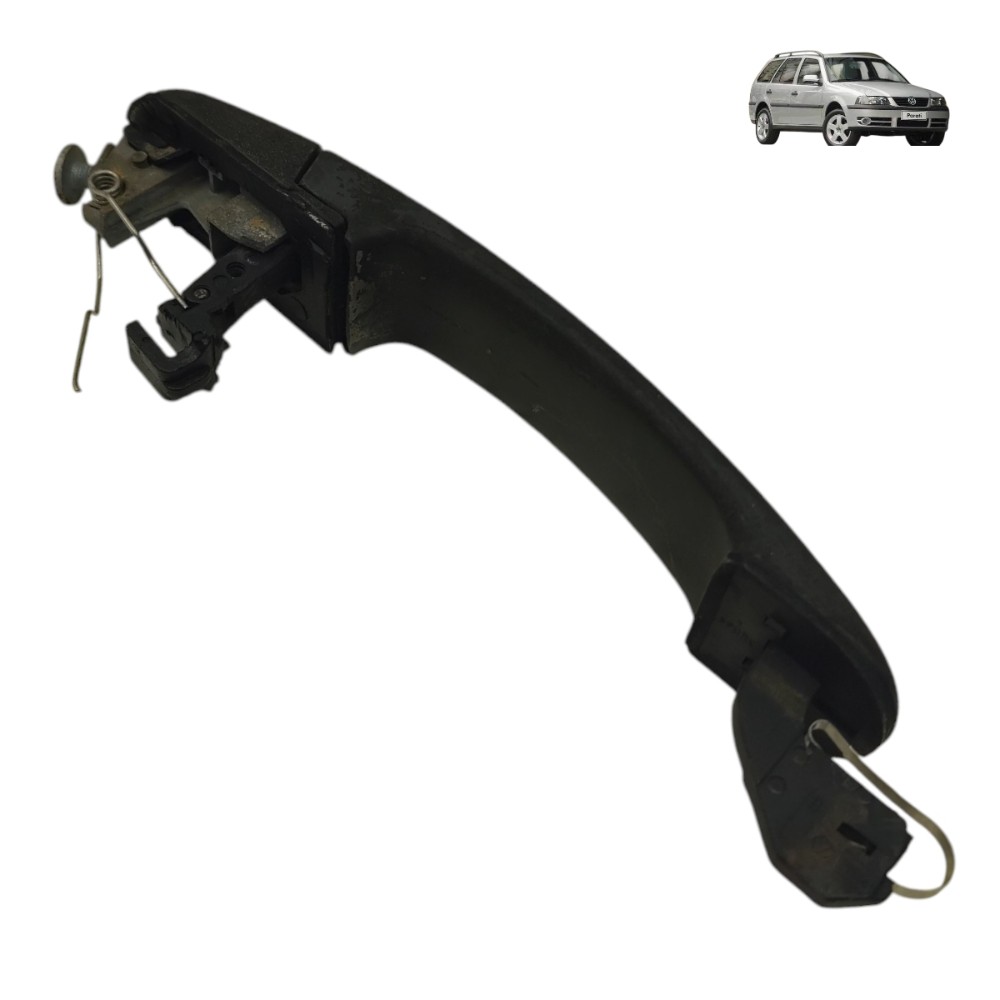 Maçaneta Externa Traseira Esquerda Vw Parati G3 2001 2002 Preto Traseira