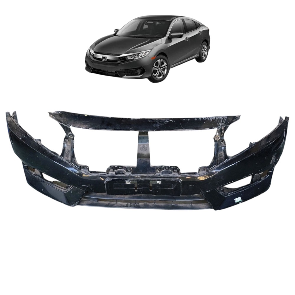 Parachoque Dianteiro Honda Civic G10 2017 2018 2019 Detalhe  Preto 1