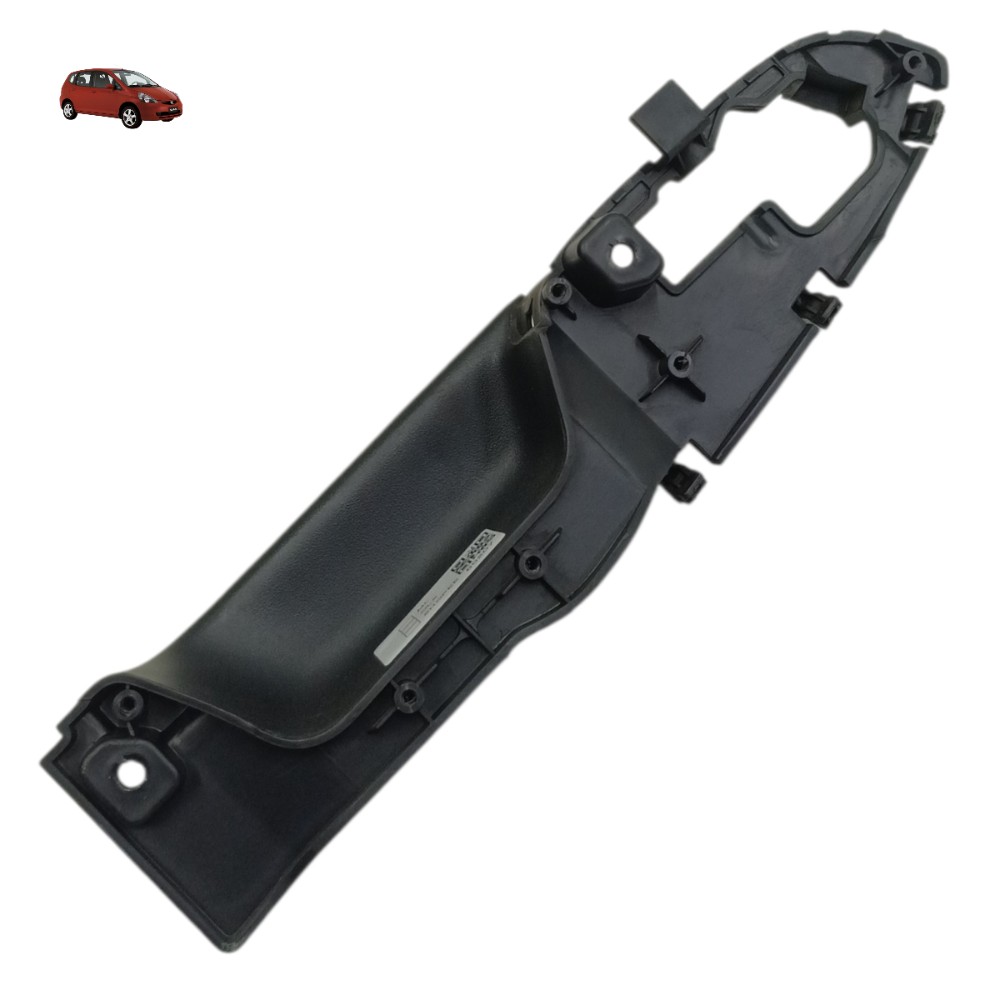 Base Puxador Porta Traseira Direita Honda Fit 2003 2004 Preto Traseira 1