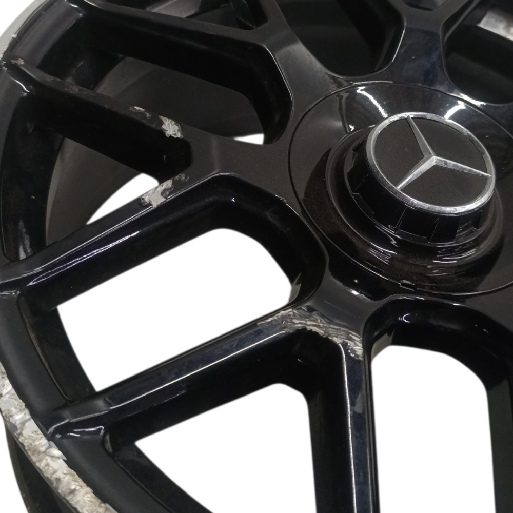 Roda Aro 19 5×112 Mercedes c230 2004 Reformar Preto 7