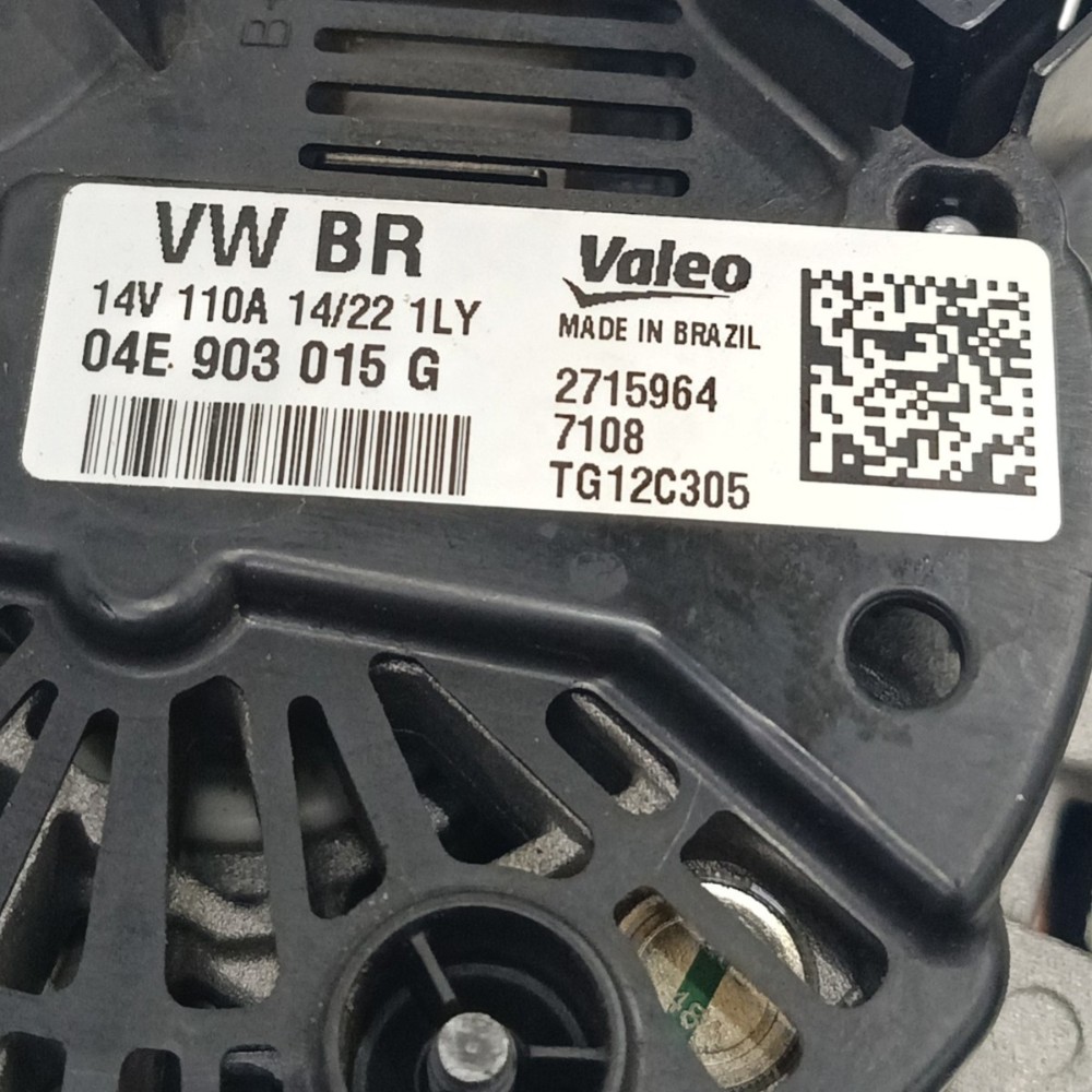 Alternador VW TCross Polo nivus virtus Tiguan 04e903015g 4