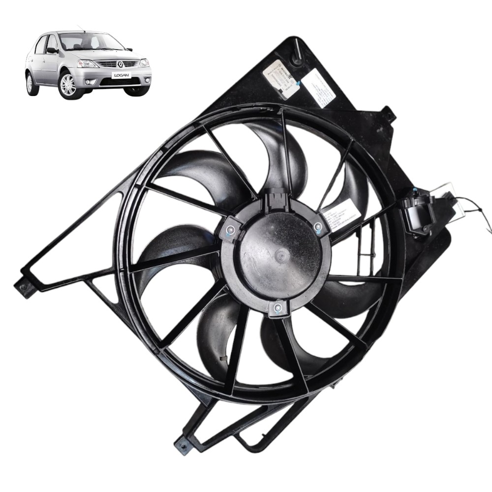 Defletor ventoinha radiador Renault Logan 1.0 16v 2007 Á 12 1