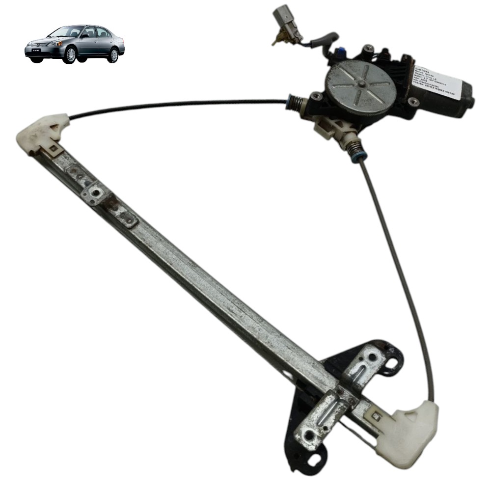 Motor Máquina Vidro Traseiro Direito Honda Civic G7 2002 03 1