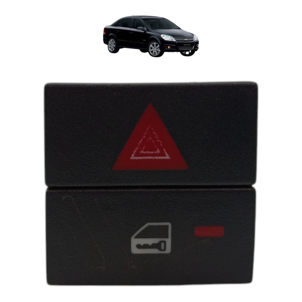 Botão Alerta Trava porta gm vectra 2007 2008 2009 2010 2011 1