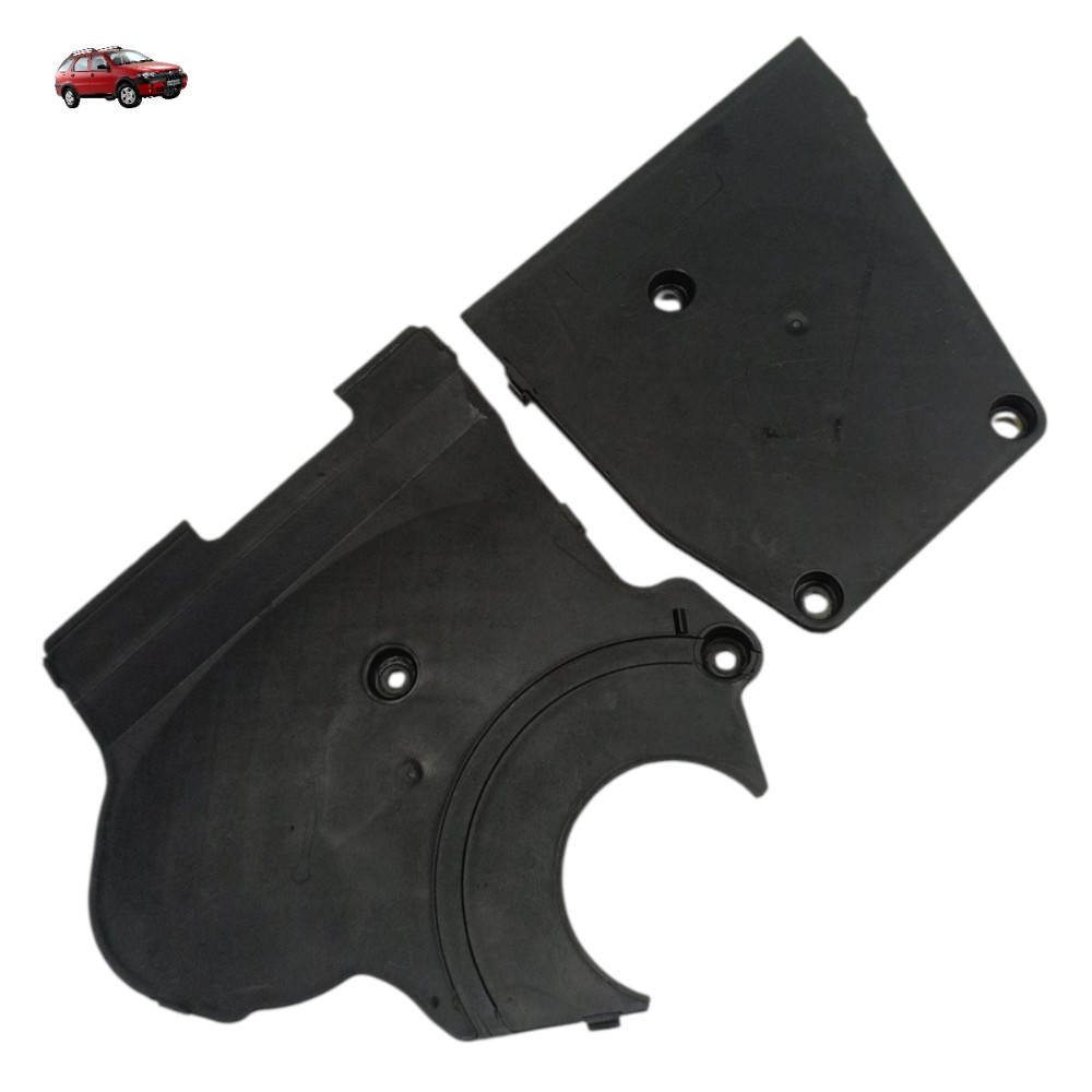 Par Capa Correia Fiat Palio Weekend 1.8 8v 2005 2006 2007 Preto 1