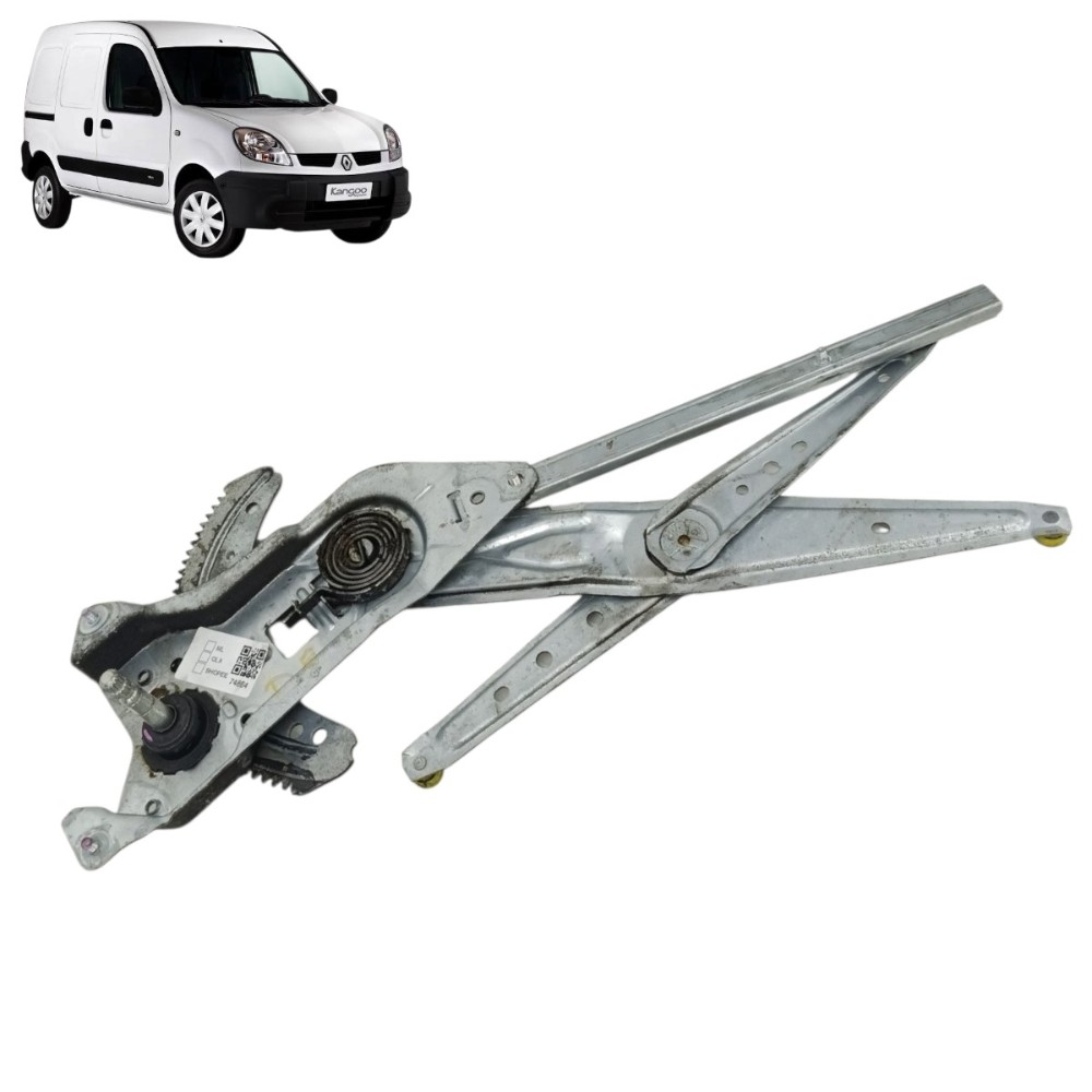 Maquina Vidro Esquerda Manual Renault Kangoo 2007 Até 2018