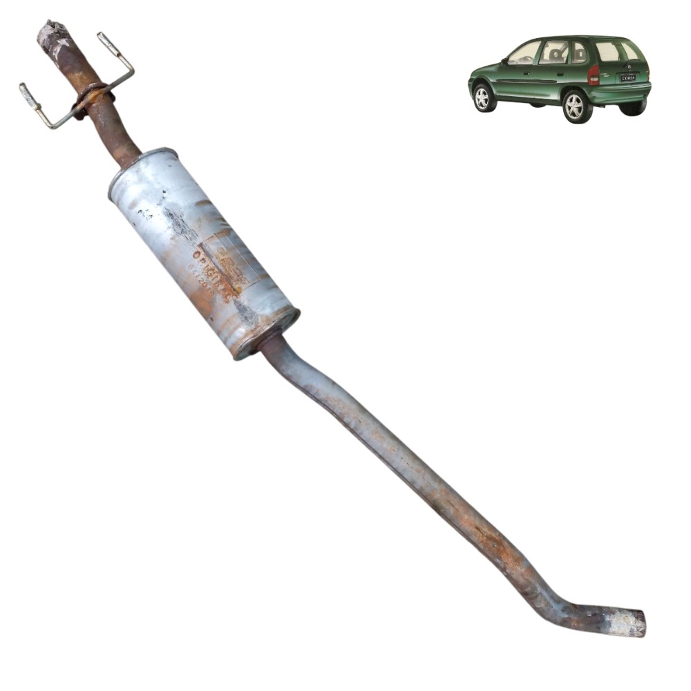 Escapamento intermediário GM Corsa Wind 2001 2000 1999 1998