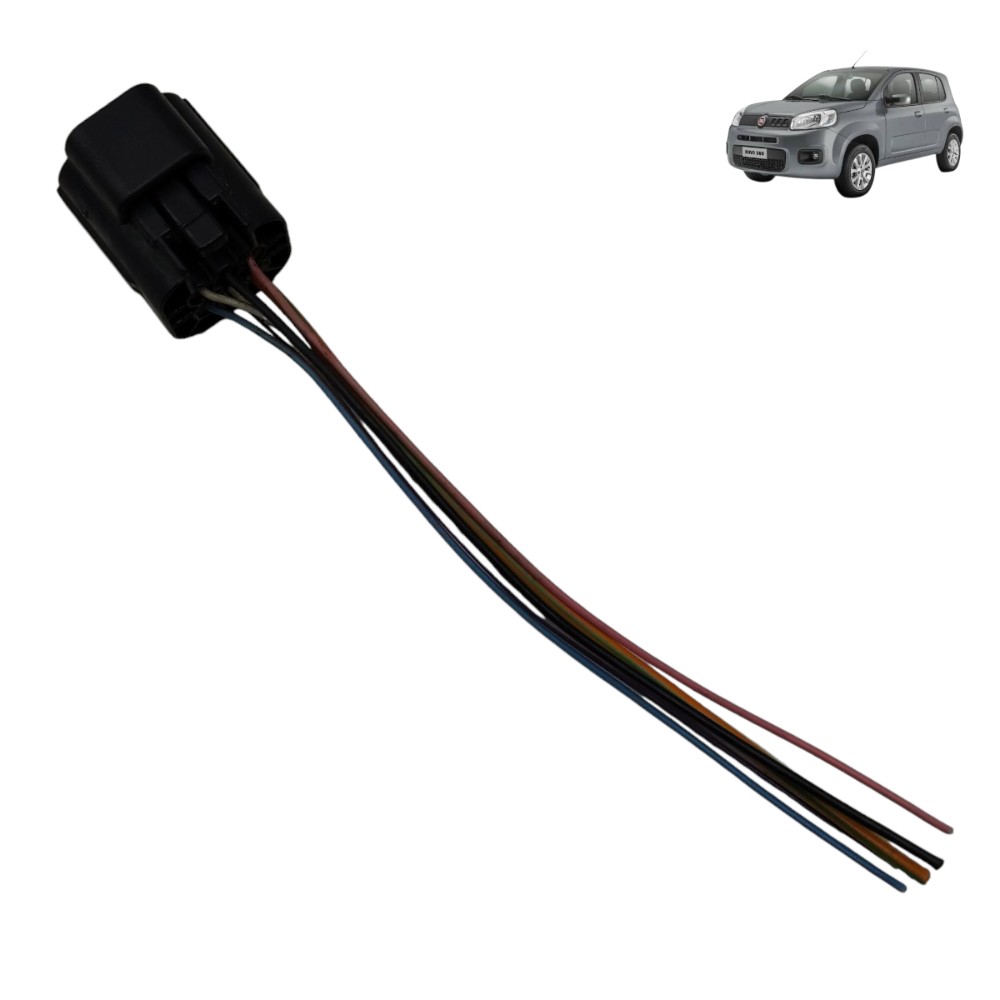 Plug conector fechadura porta dianteira Fiat Uno Vivace 2013 1