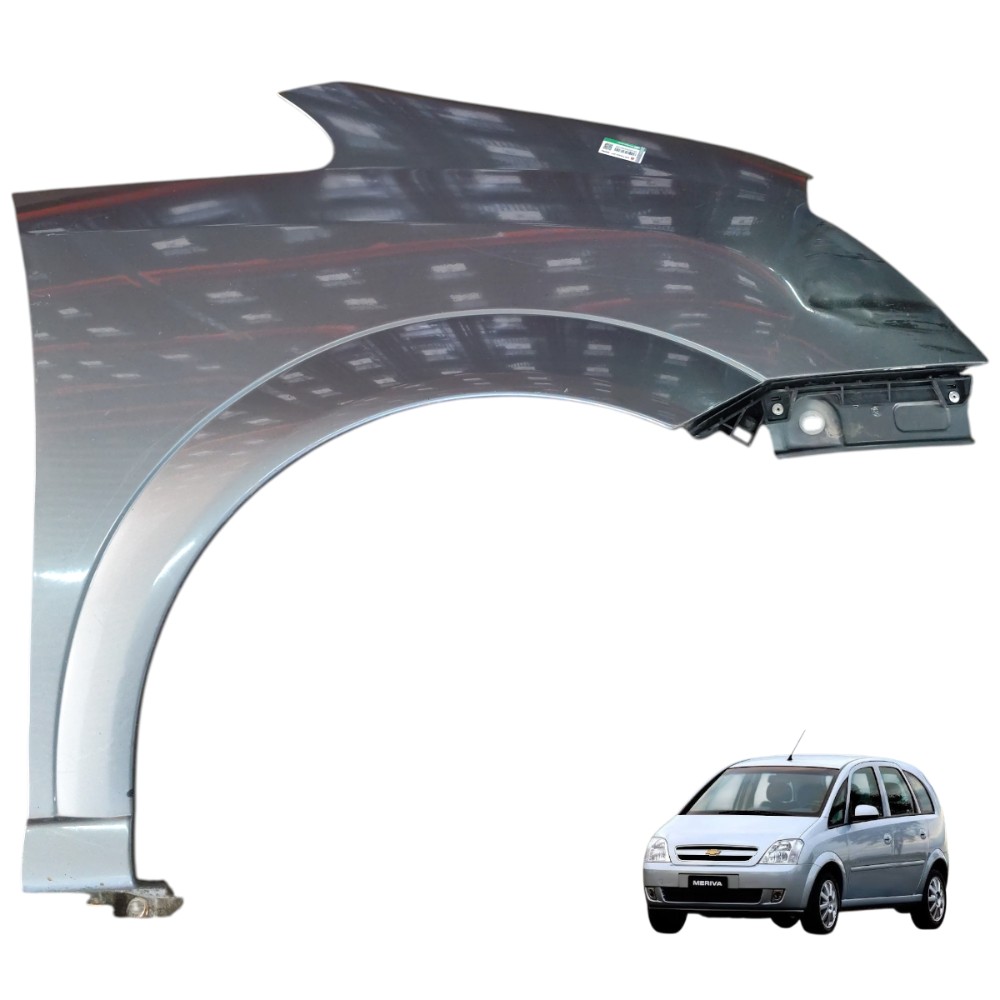 Paralama direito GM Meriva 2012 2011 2010 2009 2008 detalhe