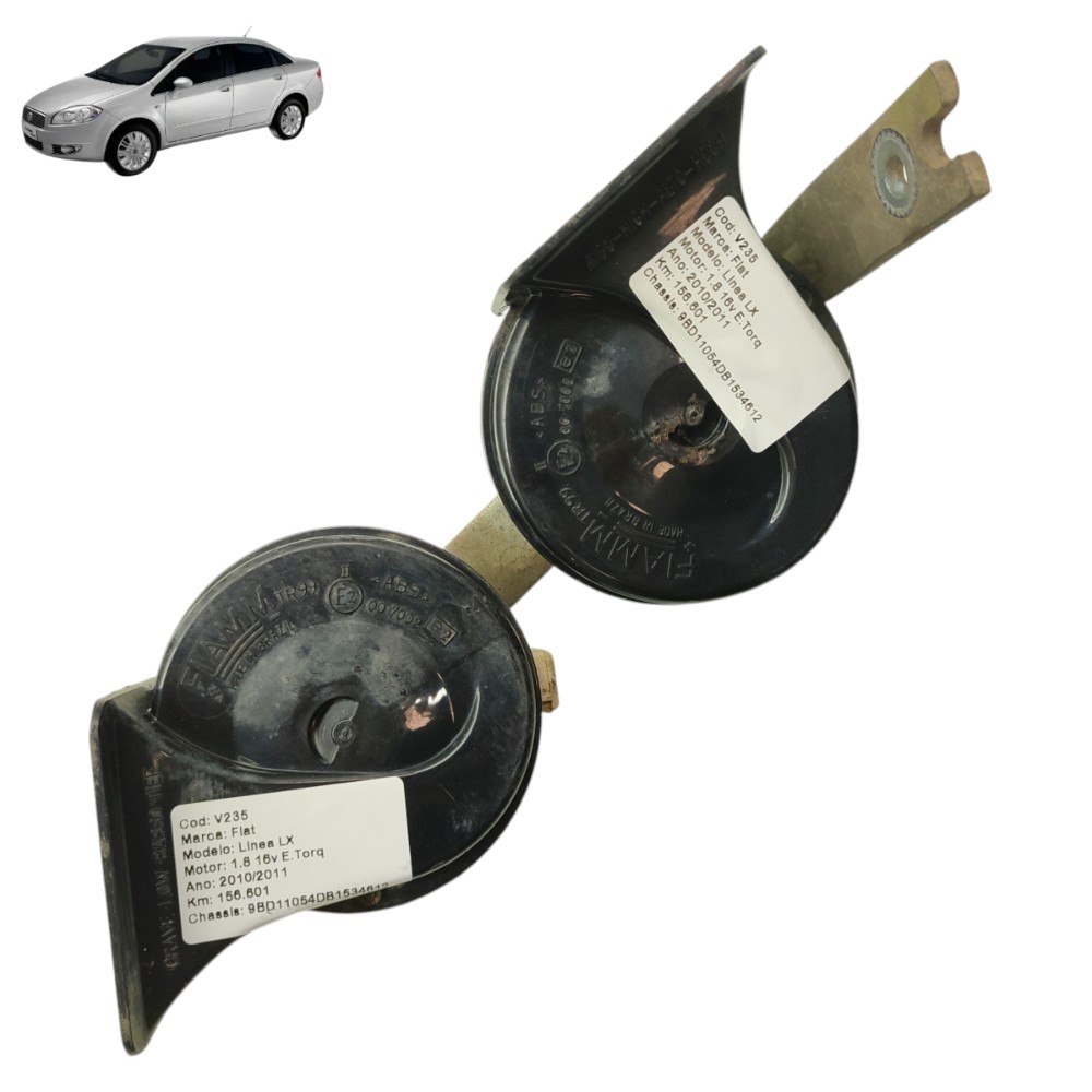 Par Buzina Caracol Fiat Linea 2009 2010 2011 2012 2013 2014 1