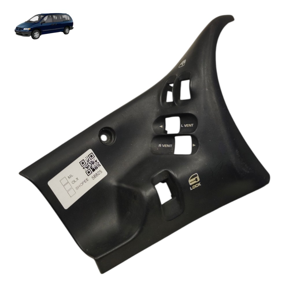 Moldura Botão Porta Esquerda Chrysler Caravan 2001 2000 1